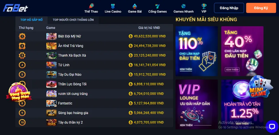 Các cấp độ VIP và đặc quyền tại 888win khuyến mãi